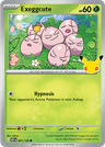 Exeggcute 30th Celebration card