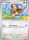 Eevee 30th Celebration card