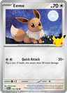 Eevee 30th Celebration card