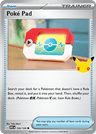 Poké Pad 30th Celebration card