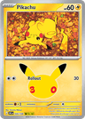Pikachu 30th Celebration card