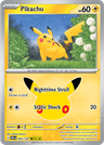 Pikachu 30th Celebration card