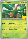 Tropius 30th Celebration card