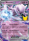 Mewtwo ex 30th Celebration card
