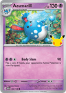 Azumarill 30th Celebration card