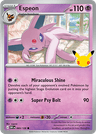 Espeon 30th Celebration card