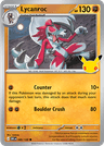 Lycanroc 30th Celebration card