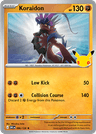 Koraidon 30th Celebration card