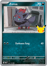 Zorua 30th Celebration card