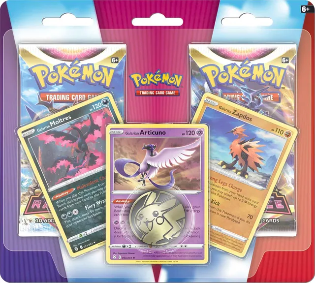 Enhanced 2-Pack Blister: Galarian Articuno, Zapdos & Moltres